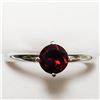 Image 1 : JP747-193 SILVER GARNET (0.9CT) RING