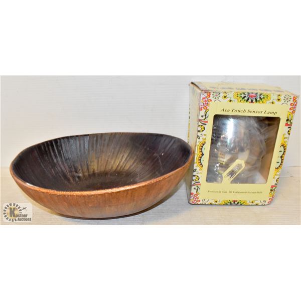 GORGEOUS COPPER BOWL WITH TOUCH SENSOR WAX