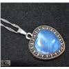 Image 1 : BLUE HEART STONE NECKLACE