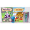 2 NEW BIBLE ACTIVITY BOOKS NOAH AND MOSES