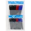 Image 1 : 2 NEW PACKS OF PERMANENT MARKERS BLUE, RED AND