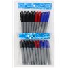 2 NEW PACKS OF PERMANENT MARKERS BLUE, RED AND