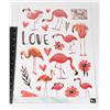 NEW PACKAGE OF WALL STICKERS FLAMINGOS