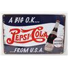 Image 1 : NEW 8" X 12" METAL WALL ART (PEPSI THEME)