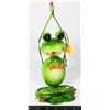 Image 1 : NEW METAL MEDITATING FROG ORNAMENT