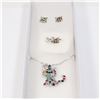 NEW RHINESTONE CAT THEME FASHION SET. INCLUDES