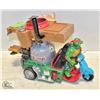 Image 1 : TMNT PIZZA LAUNCHER BIKE W/ FIGURE