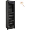 Image 1 : NEW OYREL 10 TIER BLACK NARROW SHOE RACK WITH