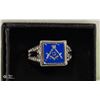 Image 1 : MENS MASONIC RING SIZE 11