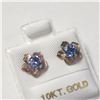 Image 1 : BZ1076-18 10K TANZANITE 2IN1 EARRINGS