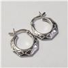 Image 1 : BZ1076-33 SILVER HOOP EARRINGS