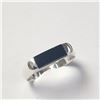 Image 1 : BZ1076-40 SILVER BLACK ONYX RING SIZE 6