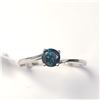 Image 1 : BZ1076-4 BLUE DIAMOND RING SIZE 6.25