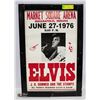 Image 1 : FRAMED ELVIS CONCERT POSTER