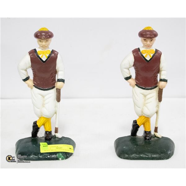 HEAVY METAL GOLFER BOOK ENDS