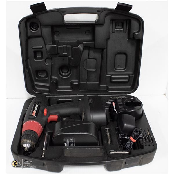 COLEMAN POWERMATE 18V DRILL SET IN HARD CASE