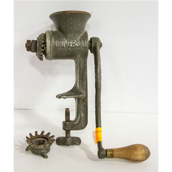 ANTIQUE 1899 MEAT GRINDER WITH ATTACHMENTS