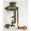 Image 1 : ANTIQUE 1899 MEAT GRINDER WITH ATTACHMENTS