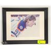 Image 1 : WAYNE GRETZKY SIGNED AND FRAMED PHOTO - NO COA