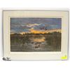 Image 1 : "SHEDIAC ISLAND" SIGNED BY LARS LARSON FRAMED