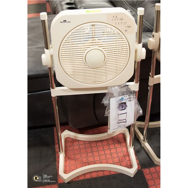 AIR INNOVATIONS STAND UP FAN WITH REMOTE CREAM