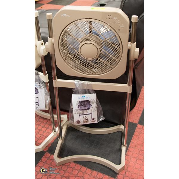 AIR INNOVATIONS STAND UP FAN WITH REMOTE TAN