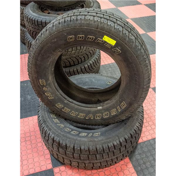 2 X COOPER M+S 255/65R16 TIRES