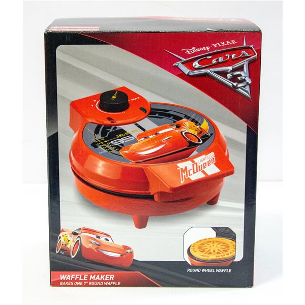 LIGHTENING MCQUEEN DISNEY CARS WAFFLE MAKER