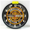 Image 1 : GENUINE HARLEY DAVIDSON MOTOR OIL WALL CLOCK