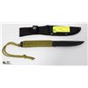 BRAIDED HANDLE CAMPING KNIFE WITH SHEATH