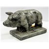 Image 1 : LARGE HEAVY PIG. SIGNED STUDIO PIECE. 15" X 8"