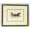 Image 1 : FRAMED THE TROTTING MARE AMERICAN