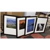 LOT OF 4 LARGE FRAMED PRINTS 26" X 34"