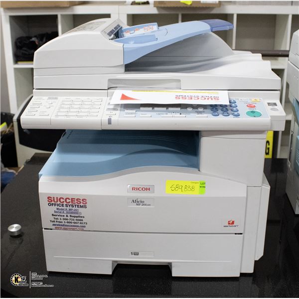 RICOH MP 201SPF DIGITAL MULTIFUNCTIONAL SYSTEM