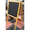 Image 1 : CHALK BOARD DOUBLE SIDED STANDING ART WOODEN PAPER