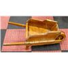 Image 1 : WOODEN HANDMADE WHEEL BARROW FOR PLANTS