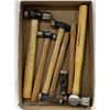 Image 1 : BOX WITH ASSORTED HAMMERS