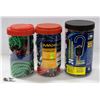 Image 1 : 3 CONTAINERS OF BUNGEE CORDS