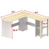 Image 4 : NEW SEALED PARTS L-SHAPE CYRUS OFFICE CORNER DESK