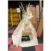 Image 1 : NEW KIDS PLAY TENT/TEEPEE, BEIGE, PARTS CONFIRMED