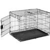 Image 2 : NEW AMAZON BASICS 36" FOLDING METAL DOG CRATE