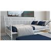 Image 1 : NEW WHITE METAL SINGLE SIZE DAYBED