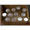 Image 1 : NEW REPACKED SET OF 12 CANNING JARS WITH METAL