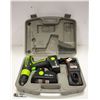 KAWASAKI 216V CORDLESS DRILL WITH EXTRA BATTERY