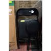 Image 1 : BLACK FOLDING CHAIR + BLACK FOLDING STOOL