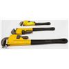 Image 1 : LOT OF 3 POWERFIST HEAVY DUTY WRENCHES 14,18 & 24"