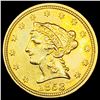 Image 1 : 1853 $2.50 Gold Quarter Eagle CLOSELY