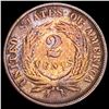 Image 2 : 1866 Two Cent Piece ABOUT UNCIRCULATED