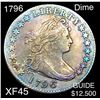 Image 1 : 1796 Draped Bust Dime LIGHTLY CIRCULATED