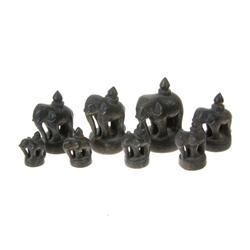 Opium Weight Set Bronze 8 Pieces Elephant (ANT-256)
